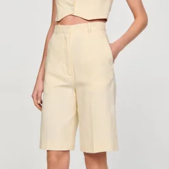 Costumes|Jupes & Shorts*SANDRO Bermuda Droit Ecru