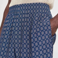 Pantalons & Shorts*SANDRO Bermuda Imprimé Marine