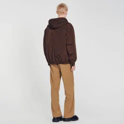 Manteaux & Blousons*SANDRO Blouson à Capuche Marron Foncé