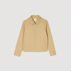Manteaux & Blousons*SANDRO Blouson En Coton Sable clair