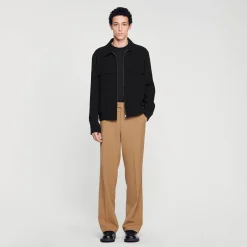 Manteaux & Blousons*SANDRO Blouson Zippé Noir