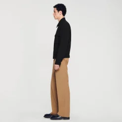 Manteaux & Blousons*SANDRO Blouson Zippé Noir