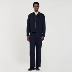 Manteaux & Blousons*SANDRO Blouson Zippé Noir