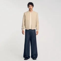 Manteaux & Blousons*SANDRO Blouson Zippé Ficelle