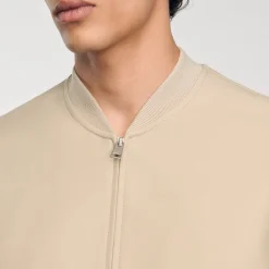 Manteaux & Blousons*SANDRO Blouson Zippé Ficelle