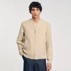 Manteaux & Blousons*SANDRO Blouson Zippé Ficelle