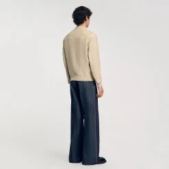 Manteaux & Blousons*SANDRO Blouson Zippé Ficelle