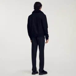 Manteaux & Blousons*SANDRO Blouson Zippé Noir
