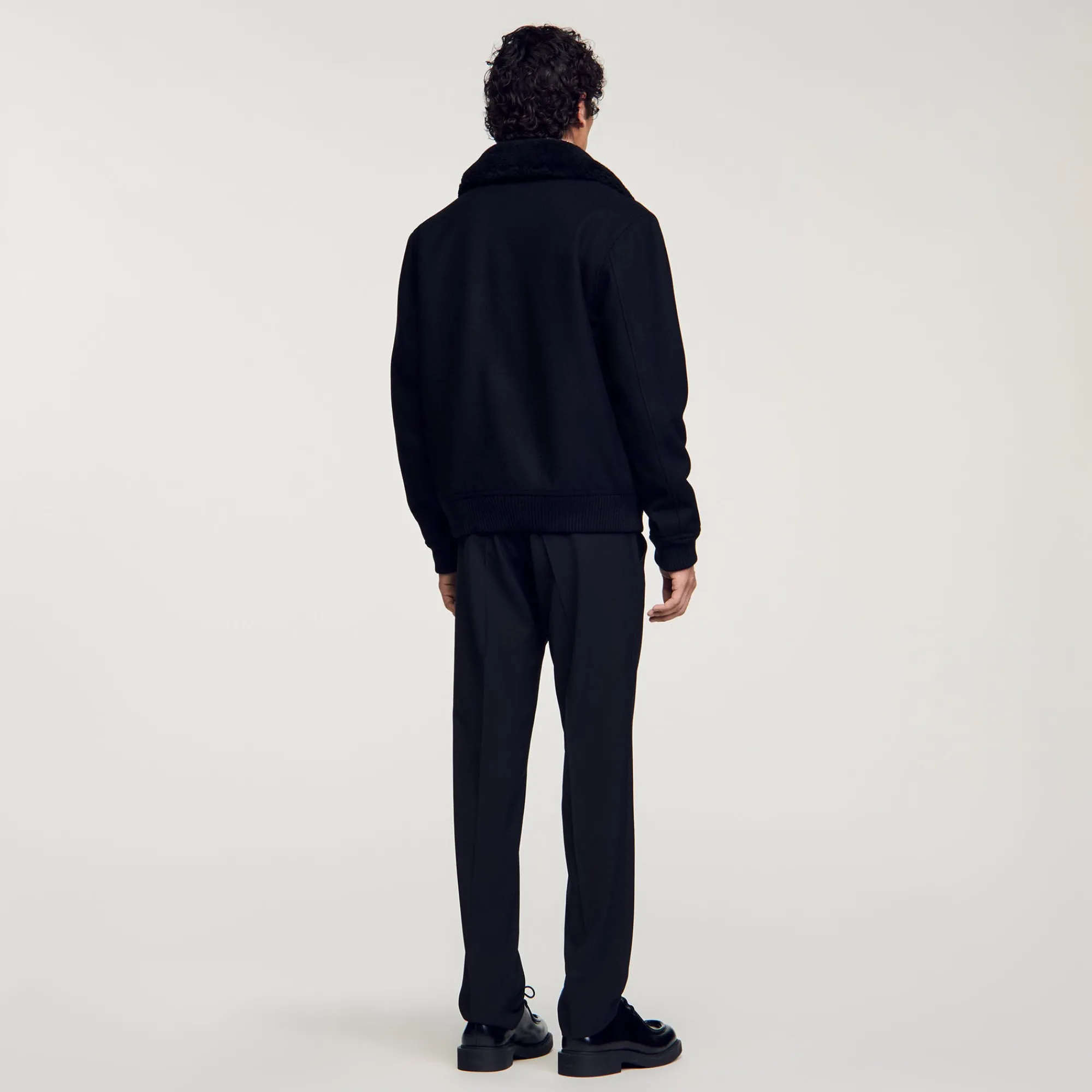 Manteaux & Blousons*SANDRO Blouson Zippé Noir