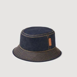 Casquettes & Bobs*SANDRO Bob En Jean Marine