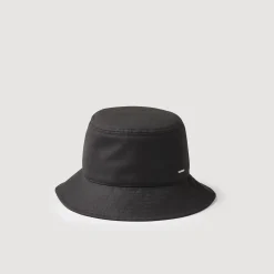 Casquettes & Bobs*SANDRO Bob En Tissu Technique Noir