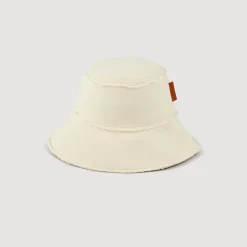 Casquettes & Bobs*SANDRO Bob En Toile De Coton Ecru