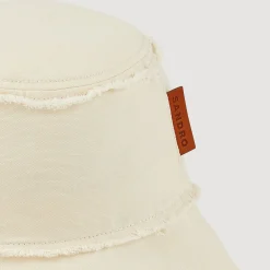 Casquettes & Bobs*SANDRO Bob En Toile De Coton Ecru