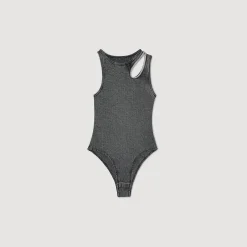 Tops & Chemises*SANDRO Body à épaule Strassée Gris