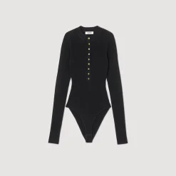 Tops & Chemises*SANDRO Body En Maille Noir