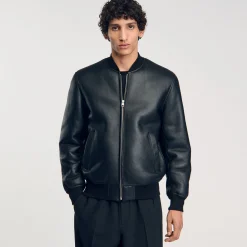 Manteaux & Blousons*SANDRO Bomber En Shearling Noir