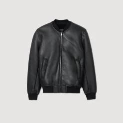 Manteaux & Blousons*SANDRO Bomber En Shearling Noir