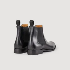 Chaussures De Ville*SANDRO Bottines Chelsea En Cuir Noir