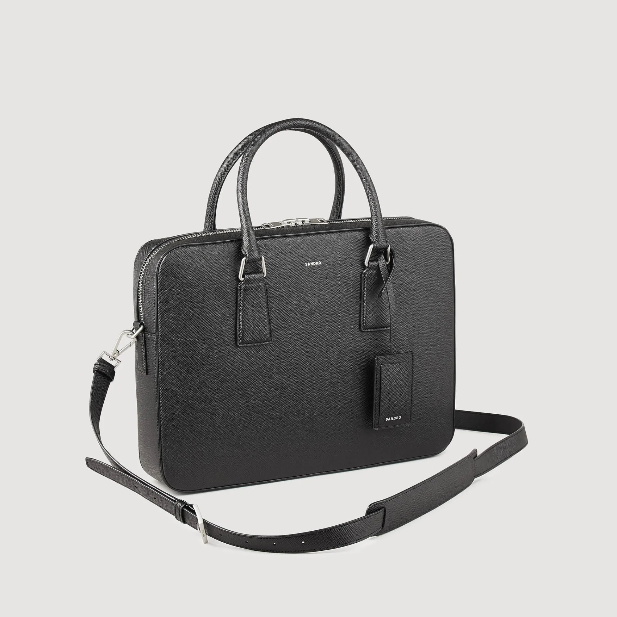 Sacs À Bandoulière|Sacs Business*SANDRO Briefcase En Cuir Reconstitué Noir