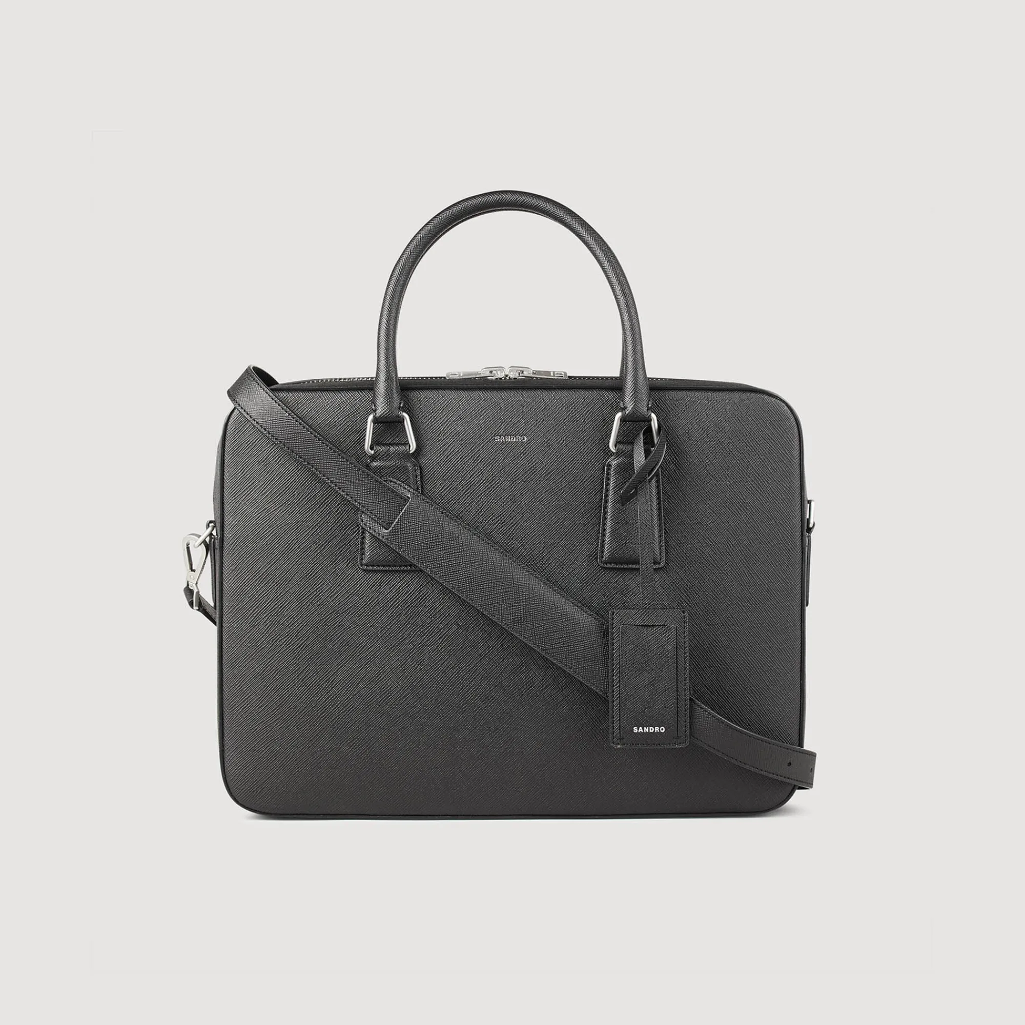 Sacs À Bandoulière|Sacs Business*SANDRO Briefcase En Cuir Reconstitué Noir