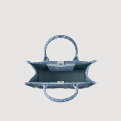 Sacs Cabas|Sacs Porté Épaule*SANDRO Cabas Kasbah En Tweed Bleu
