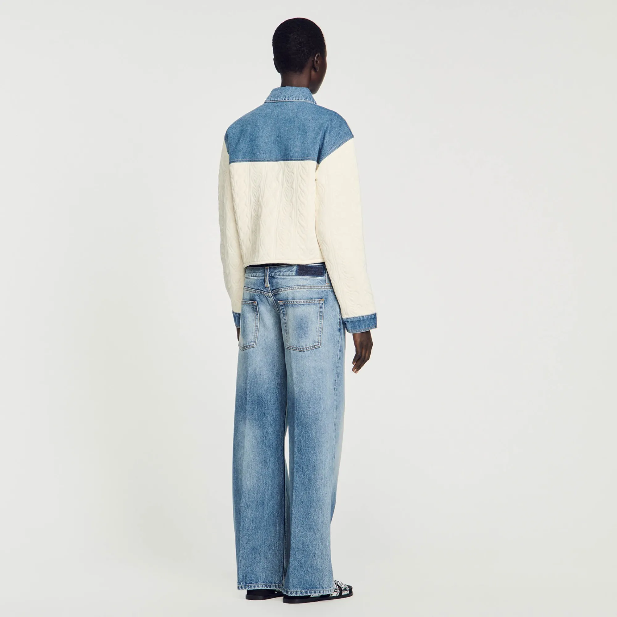 Pulls & Cardigans*SANDRO Cardicoat Bimatières Ecru