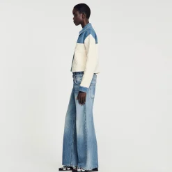 Pulls & Cardigans*SANDRO Cardicoat Bimatières Ecru