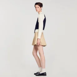 Pulls & Cardigans*SANDRO Cardicoat Teddy Bleu marine