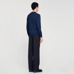 Pulls & Gilets*SANDRO Cardigan En Maille Bleu