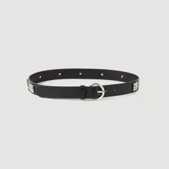 Ceintures*SANDRO Ceinture Adelia à Rivets Noir