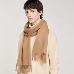 Foulards & Écharpes*SANDRO Écharpe En Laine Et Cachemire Camel