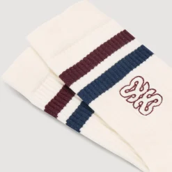 Chaussettes*SANDRO Chaussettes Brodées Ecru