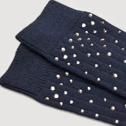 Chaussettes*SANDRO Chaussettes Strassées Marine