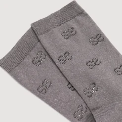 Chaussettes*SANDRO Chaussettes Strassées Gris