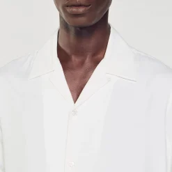 Chemises*SANDRO Chemise à Col Requin blanc