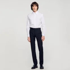 Chemises*SANDRO Chemise à Manches Longues blanc