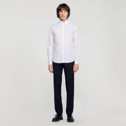 Chemises*SANDRO Chemise à Manches Longues blanc