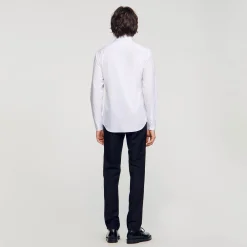 Chemises*SANDRO Chemise à Manches Longues blanc