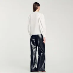 Tops & Chemises*SANDRO Chemise à Manches Volumineuses blanc