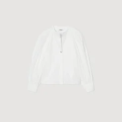 Tops & Chemises*SANDRO Chemise à Manches Volumineuses blanc