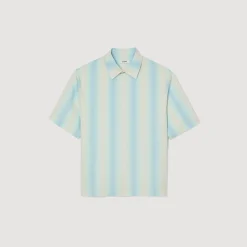 Chemises*SANDRO Chemise à Rayures Bleu