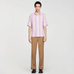 Chemises*SANDRO Chemise à Rayures Rose