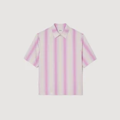 Chemises*SANDRO Chemise à Rayures Rose