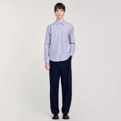 Chemises*SANDRO Chemise à Rayures Bleu