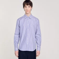 Chemises*SANDRO Chemise à Rayures Bleu