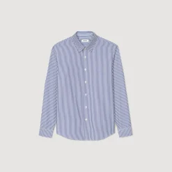 Chemises*SANDRO Chemise à Rayures Bleu