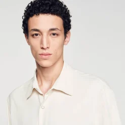 Chemises*SANDRO Chemise Boutonnée Ecru