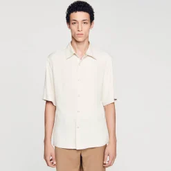 Chemises*SANDRO Chemise Boutonnée Ecru
