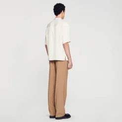 Chemises*SANDRO Chemise Boutonnée Ecru