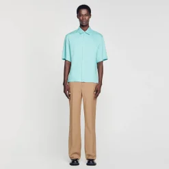 Chemises*SANDRO Chemise Boutonnée Vert D'Eau